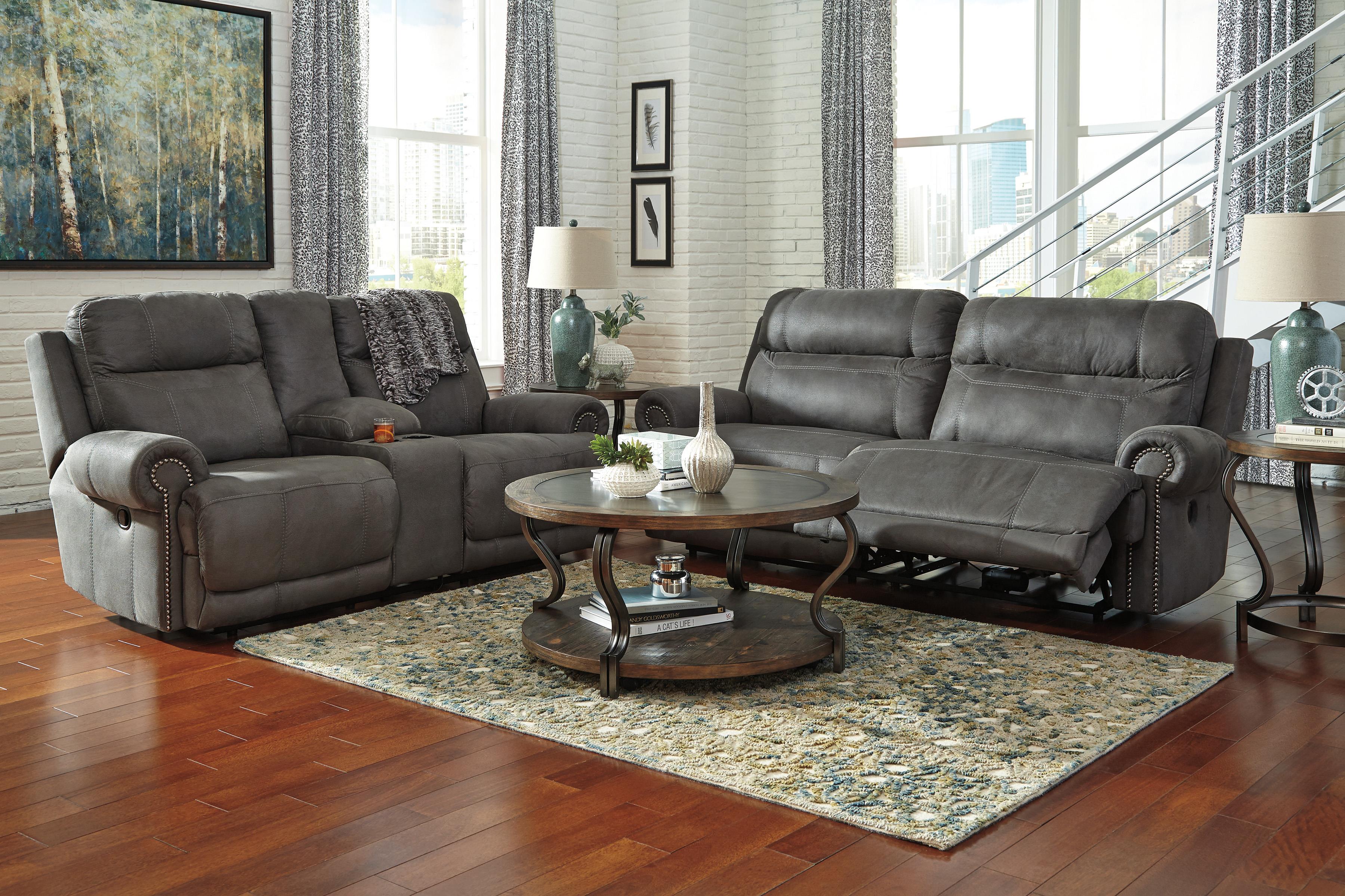 Signature Design by Ashley Austere 3840181 2 Seat Reclining Sofa with